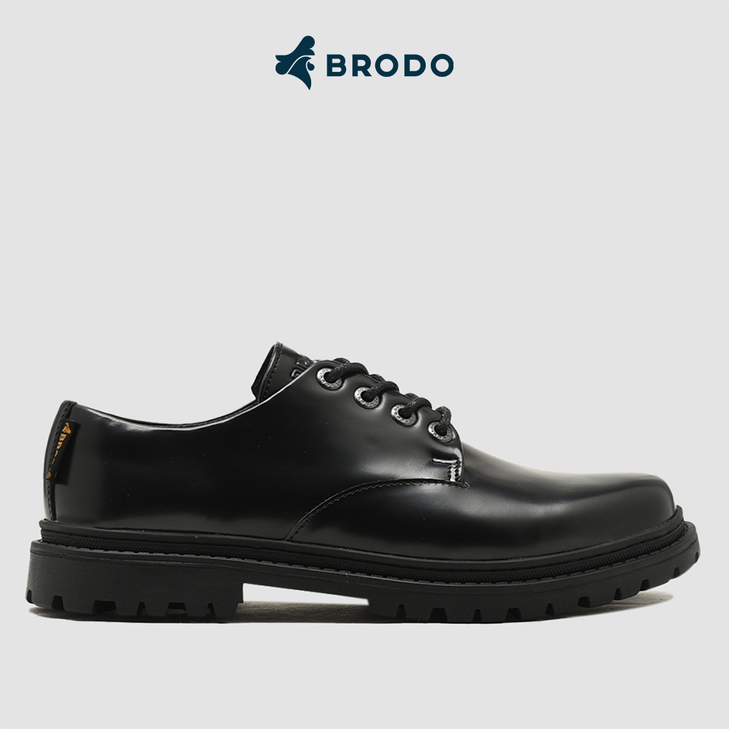 BRODO - Sepatu Hustley Urban Boots Full Black