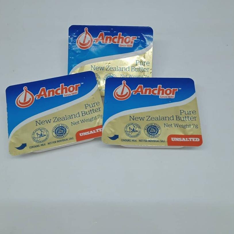 

Best! Anchor Unsalted Butter 10 mini cups 7g dengan Food Container