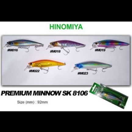 Lure HINOMIYA PREMIUM MINNOW SNK (9,2cm / 31gram) SINKING