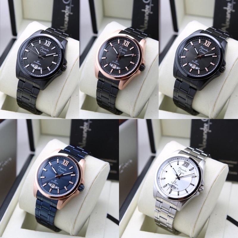 JAM PRIA ALEXANDRE CHRISTIE AC 8659 CLASIC STEEL ORIGINAL GARANSI RESMI 1 TAHUN