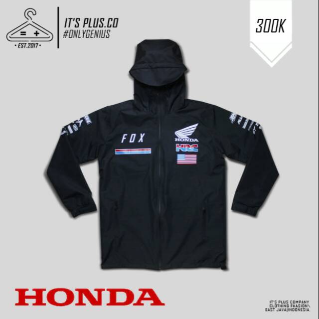 Jaket Parasut Motocross Honda Geico Racing Team - Waterproof - Jaket Offroad Trail