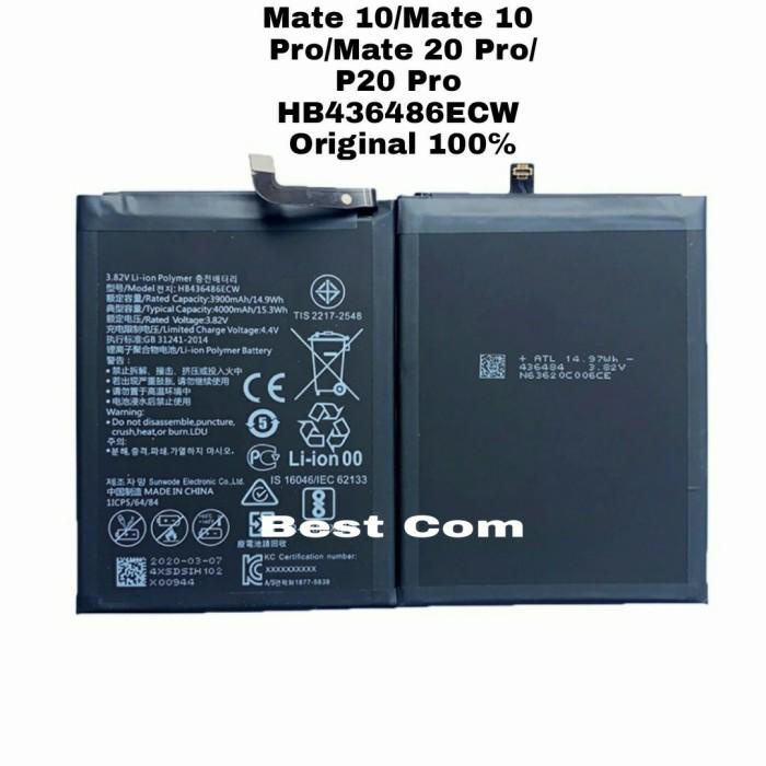 Baterai Original Huawei Mate 10 Mate 10 Pro Mate 20 Pro HB436486ECW