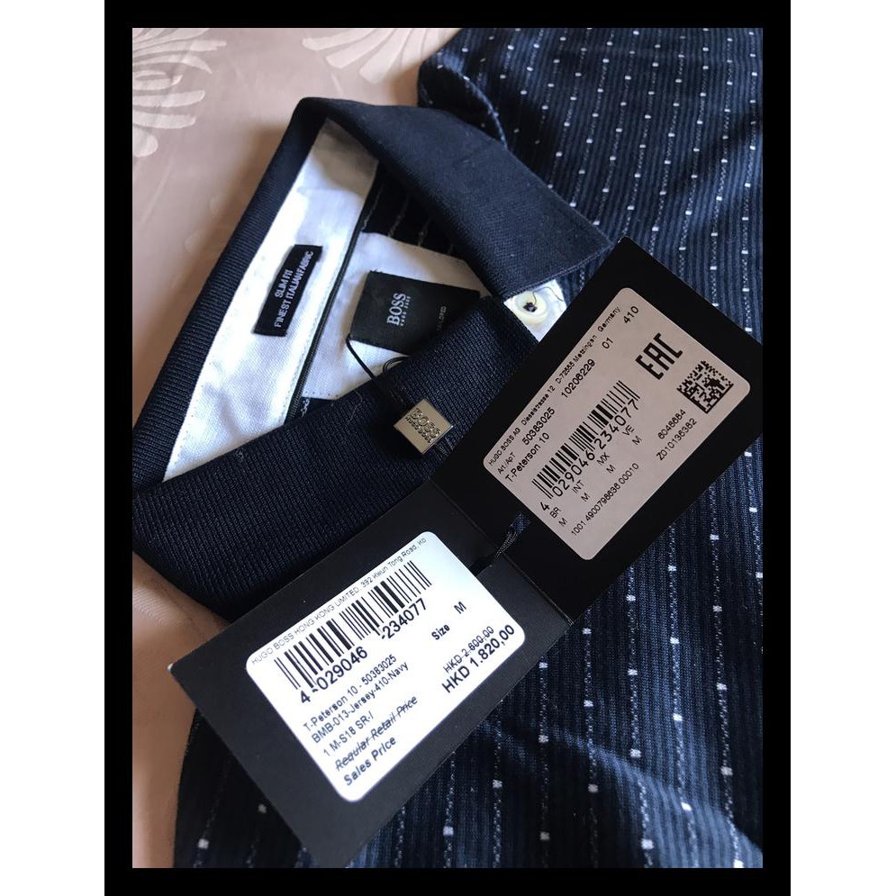 BANTING HARGA KAOS LAKI HUGO BOSS SLIM FIT ORIGINAL 100% SIZE M KAOS POLO COWOK TERMURAH