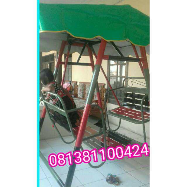 Ayunan taman ayunan tk bangku 80 pakai tenda kuat untuk dewasa mainan anak paud free ongkir jkt