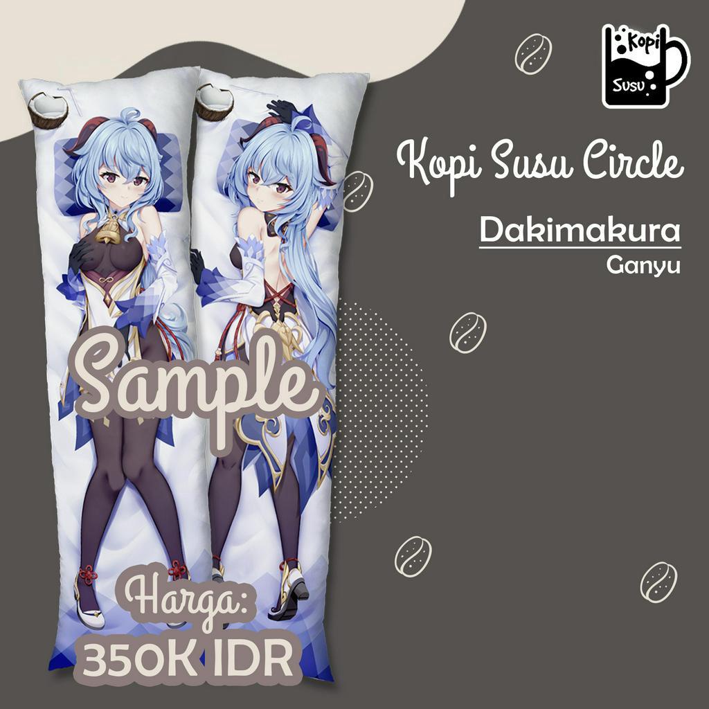 Sarung Bantal Guling Dakimakura Ganyu