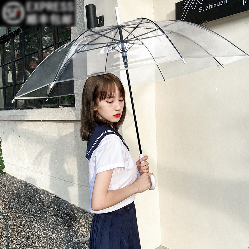 ready cod Payung warna Transparan studio Bening Umbrella Transparant  pvc 72cm