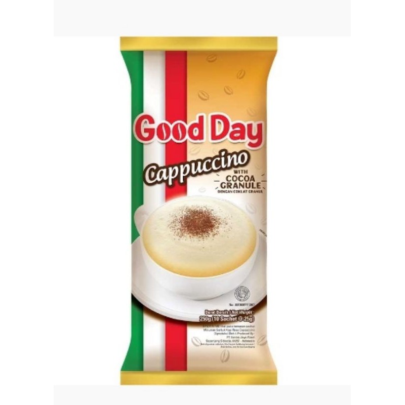 

Good Day Cappuccino 10x25g renceng