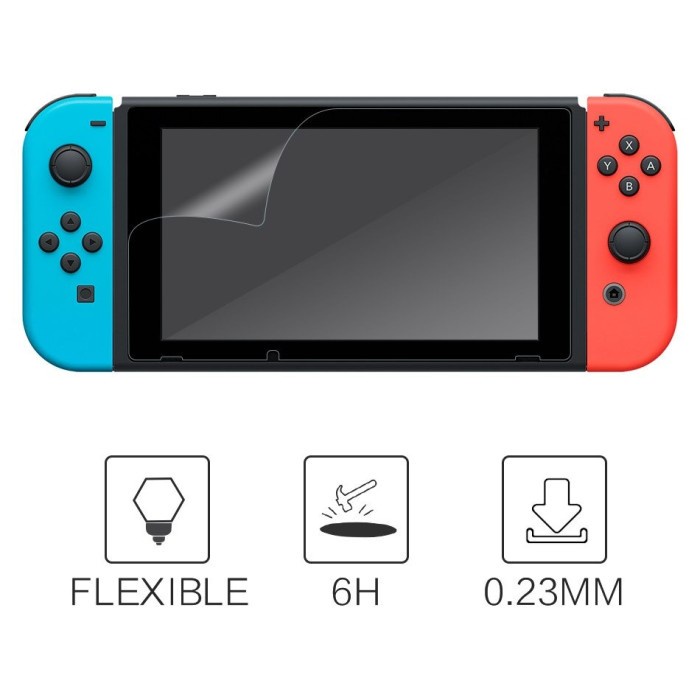 Anti Gores Jelly Hydrogel Nintendo Switch - Switch Lite - Oled Model Nano Ultra Shield Myroots Anti Spy - Glare Matte - Blue Ray