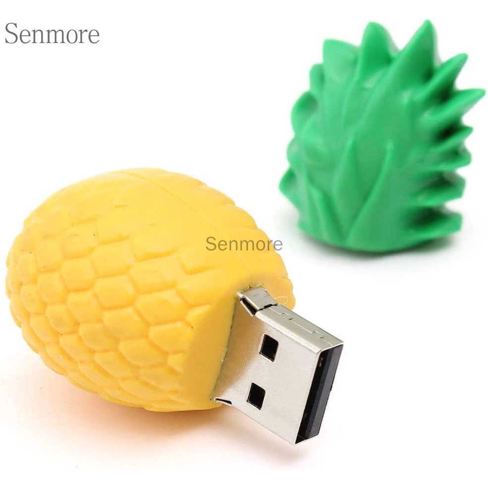 Pena Drive 2TB Stitzer USB 2.0 2TB 1GB 8GB 16GB 32GB 64GB 128 Stereo Desain Kartun Buah Nanas