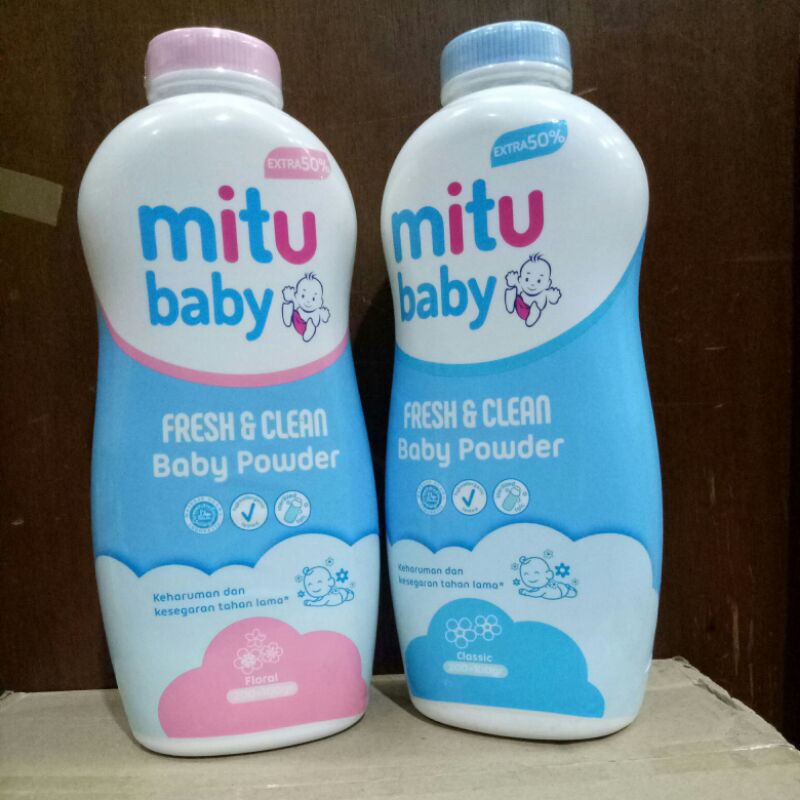 mitu baby powder 200g+100g