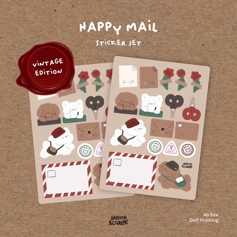 HAPPY MAIL Sticker Set