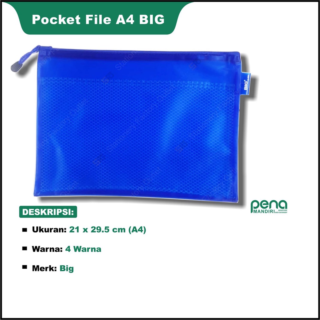 Pocket File Big F4 (9001) - Pocket File F4