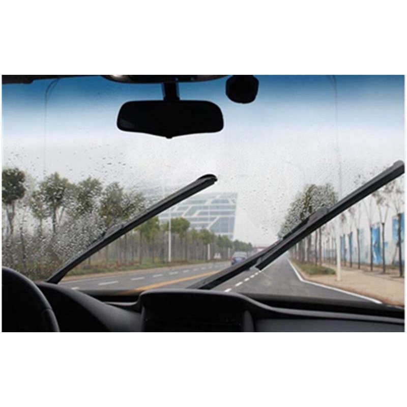 Wiper Blade Kaca Mobil Frameless U Shape Hook - FLY-078 - Black