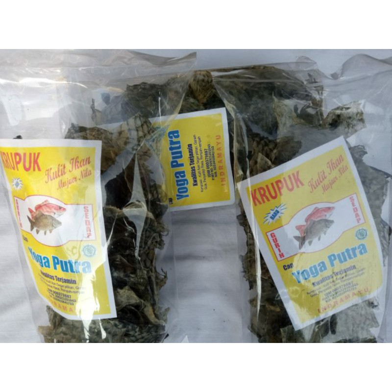 Kerupuk kulit ikan mujaer/nila