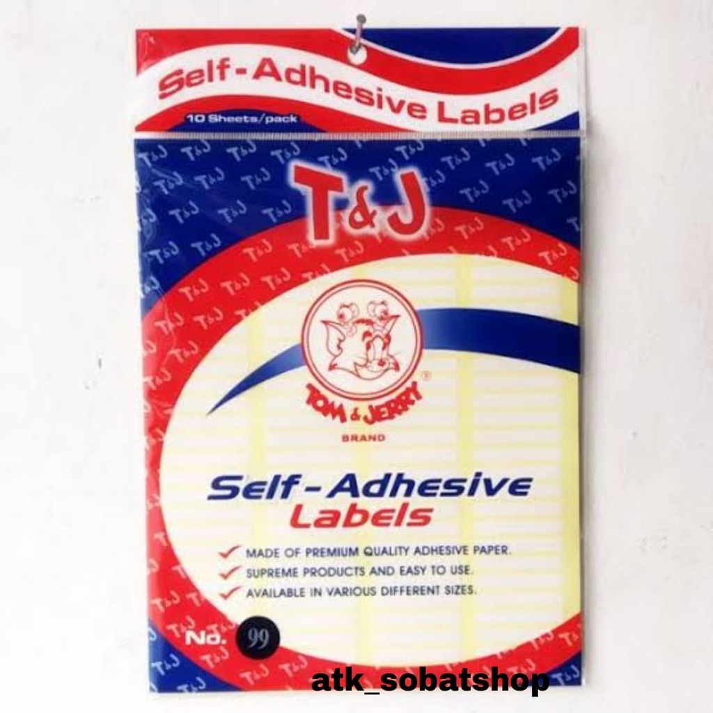

Label Tom & Jerry No99 / No103 /No 112 (/Pack)