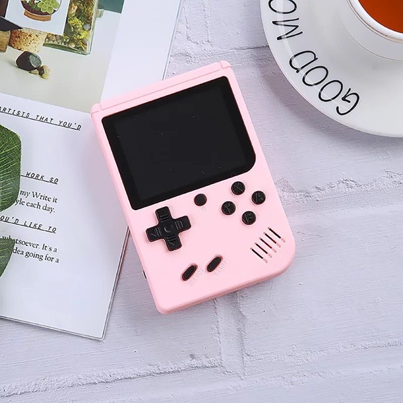 Gameboy Retro FC Plus 500 in 1 Game 2 PLAYER free stick Games player Connect to TV or Gamepad Pocket game gamebot Game boy MACARON macaroon