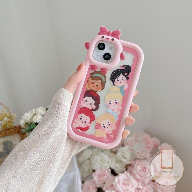 Soft Case TPU Motif Kartun Disney Princess Untuk iPhone 11 Pro MAX 6 6S Plus 8Plus 7Plus XR 14 13 12 Pro MAX X XS MAX SE 2020