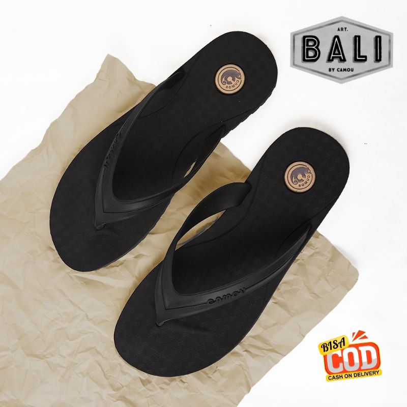 Sandal Jepit Pria Full Karet Sendal Flipflop Laki Laki Anti Slip Tahan Air CAMOU BALI