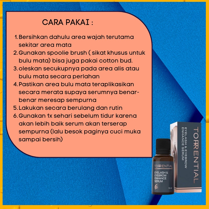 Torrential Eyelash &amp; Eyebrow Growth Serum (penumbuh bulu mata dan alis)