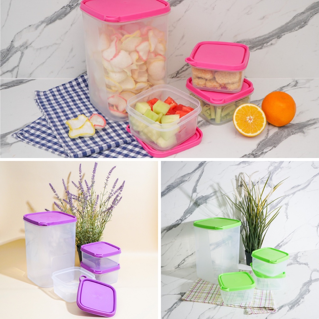 Elianware Multipurpose Keeper 4 in 1 | Toples Makanan | Food Keeper | Kotak Plastik