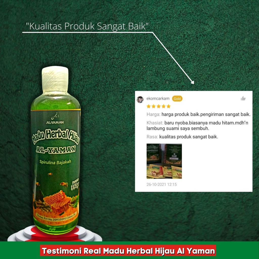 Madu Herbal green honey Madu Herbal Hijau Spirulina Bajakah Untuk Penyakit Maag asam lambung dan gred madu herbal hijau untuk masalah di lambung