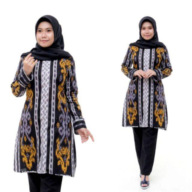 TUNIK BATIK / ATASAN BATIK WANITA / TUNIK KANTOR / TUNIK MURAH / SERAGAM BATIK / TUNIK MODERN /TUNIK