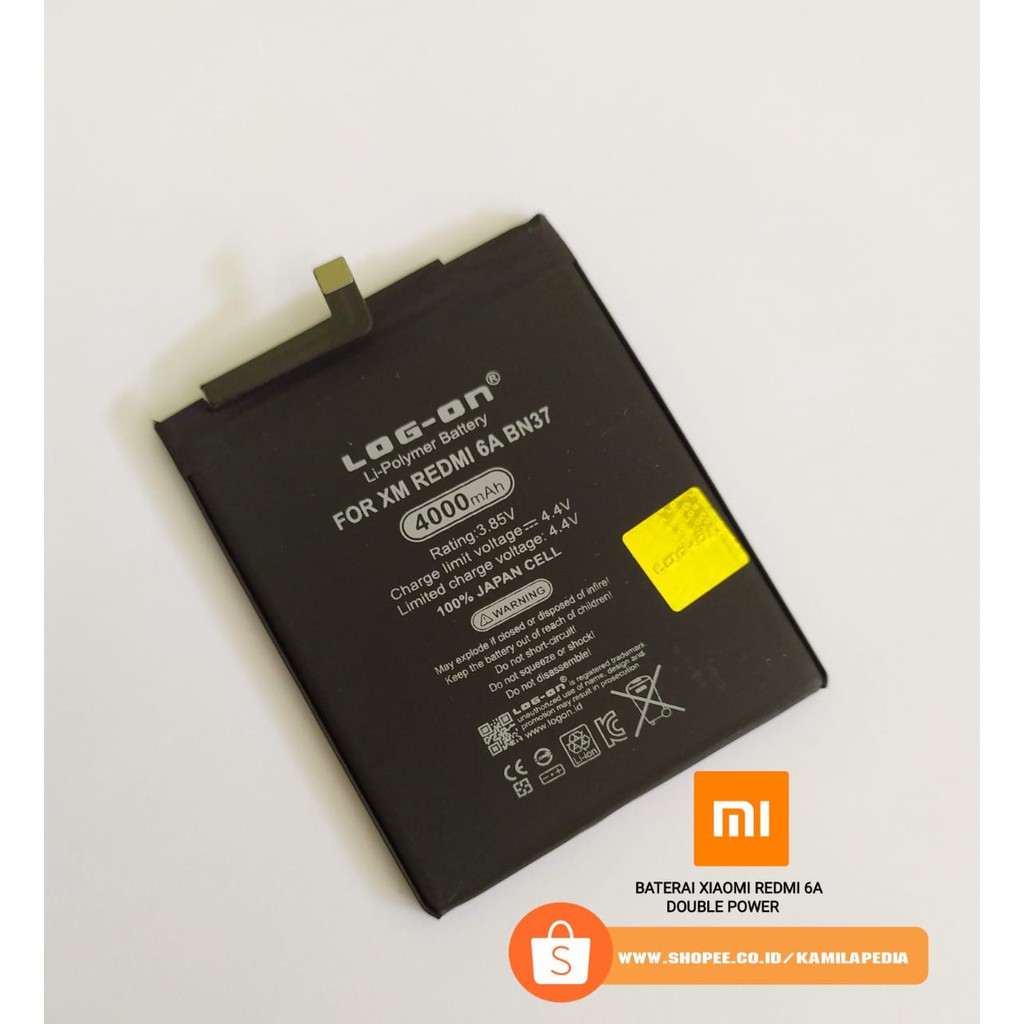 Jual Baterai Xiaomi Redmi 6A BN37 Double Power / Baterai Xiaomi Redmi 6A BN37 Double Power