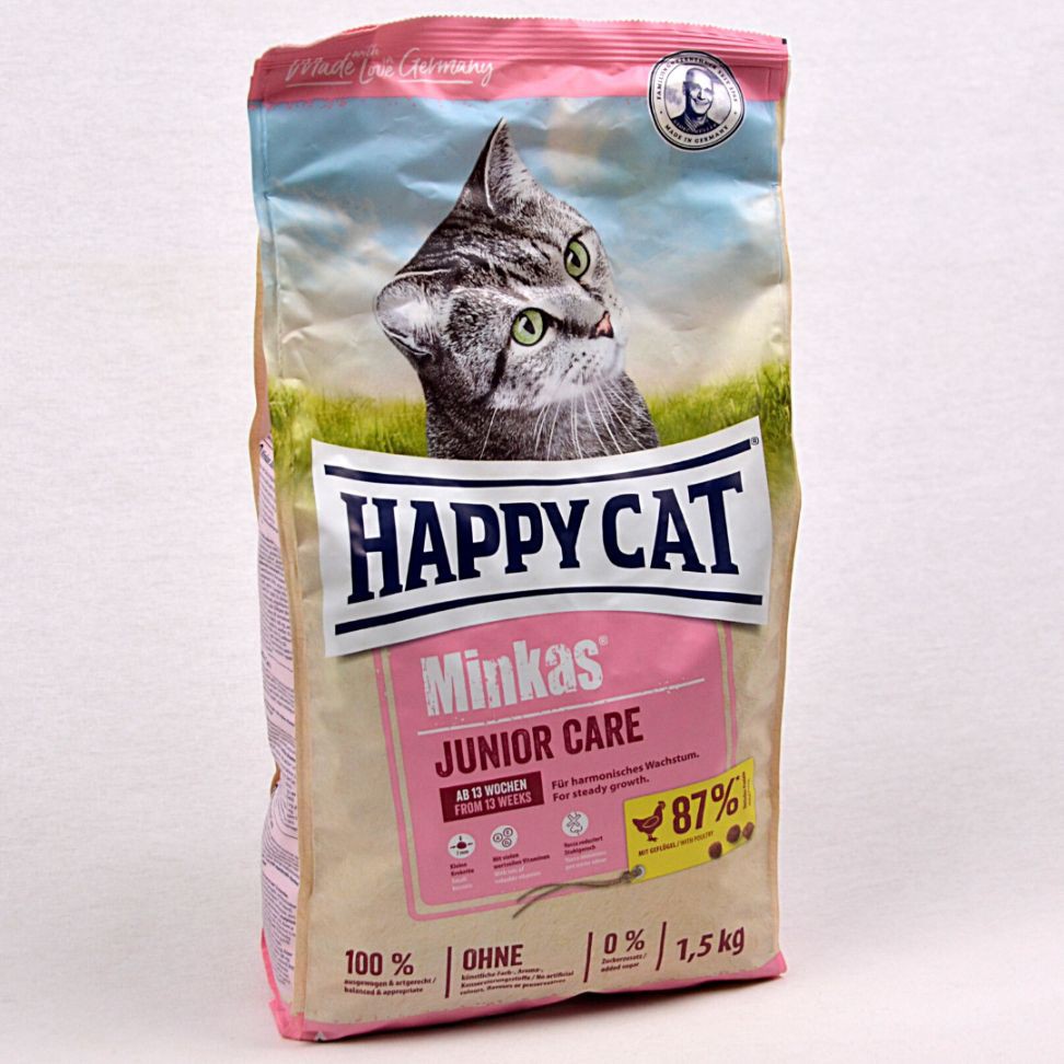 

HAPPYCAT Makanan Anakan Kucing MINKAS Junior 1,5kg