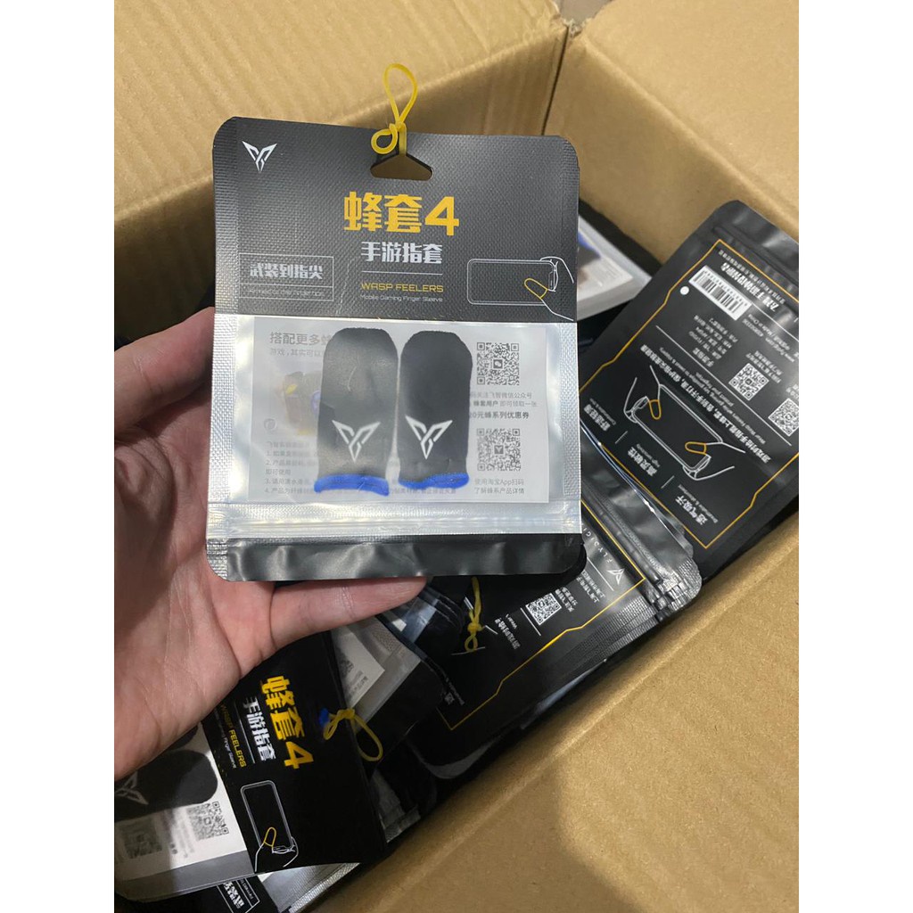 Flydigi Wasp Sarung Jempol  Finger Sleve Feeler 4 Isi 2 PCS Sepasang Anti Keringat PUBG Mobile Legend ML