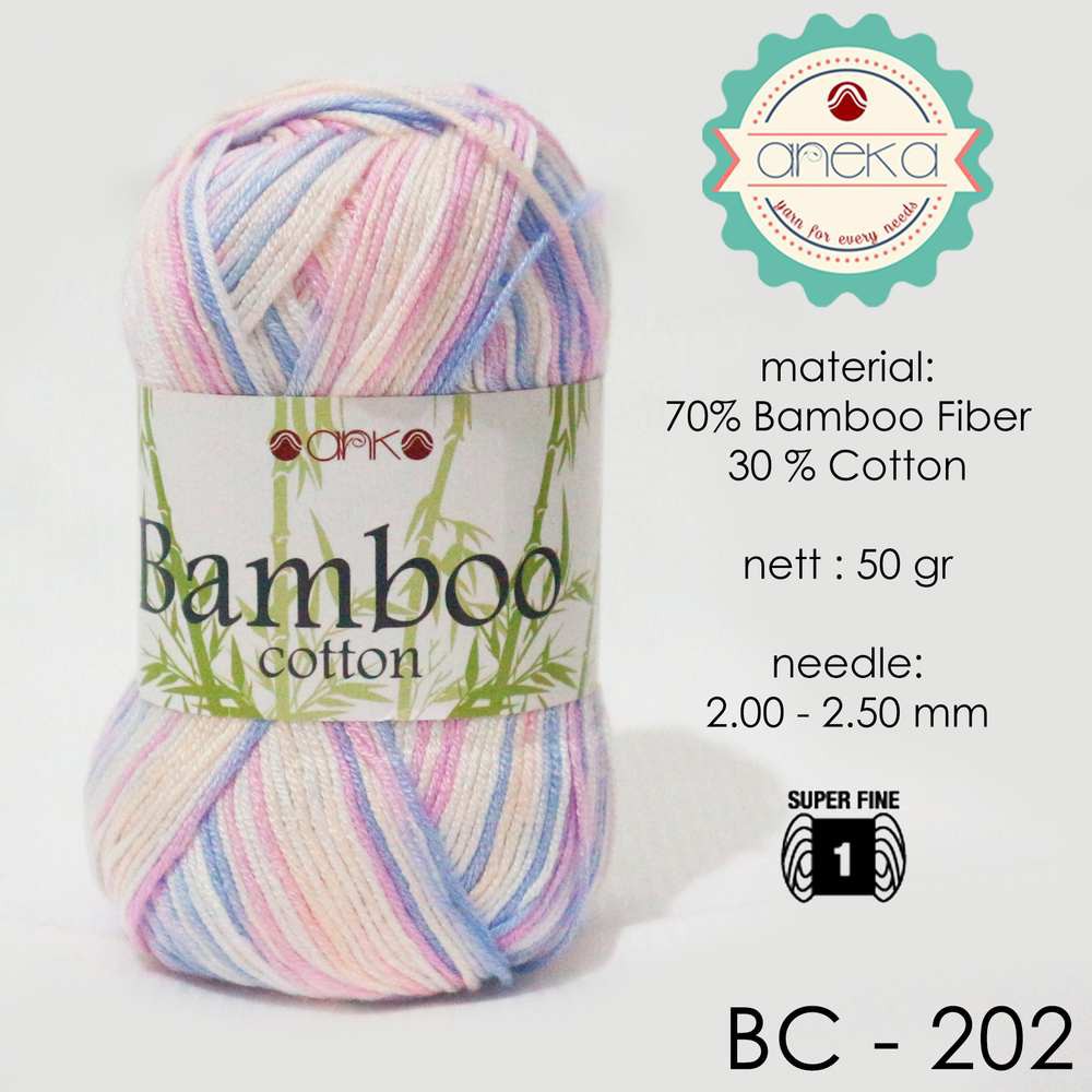 Benang Rajut Katun Bambu / Bamboo Cotton Yarn 3 - 202