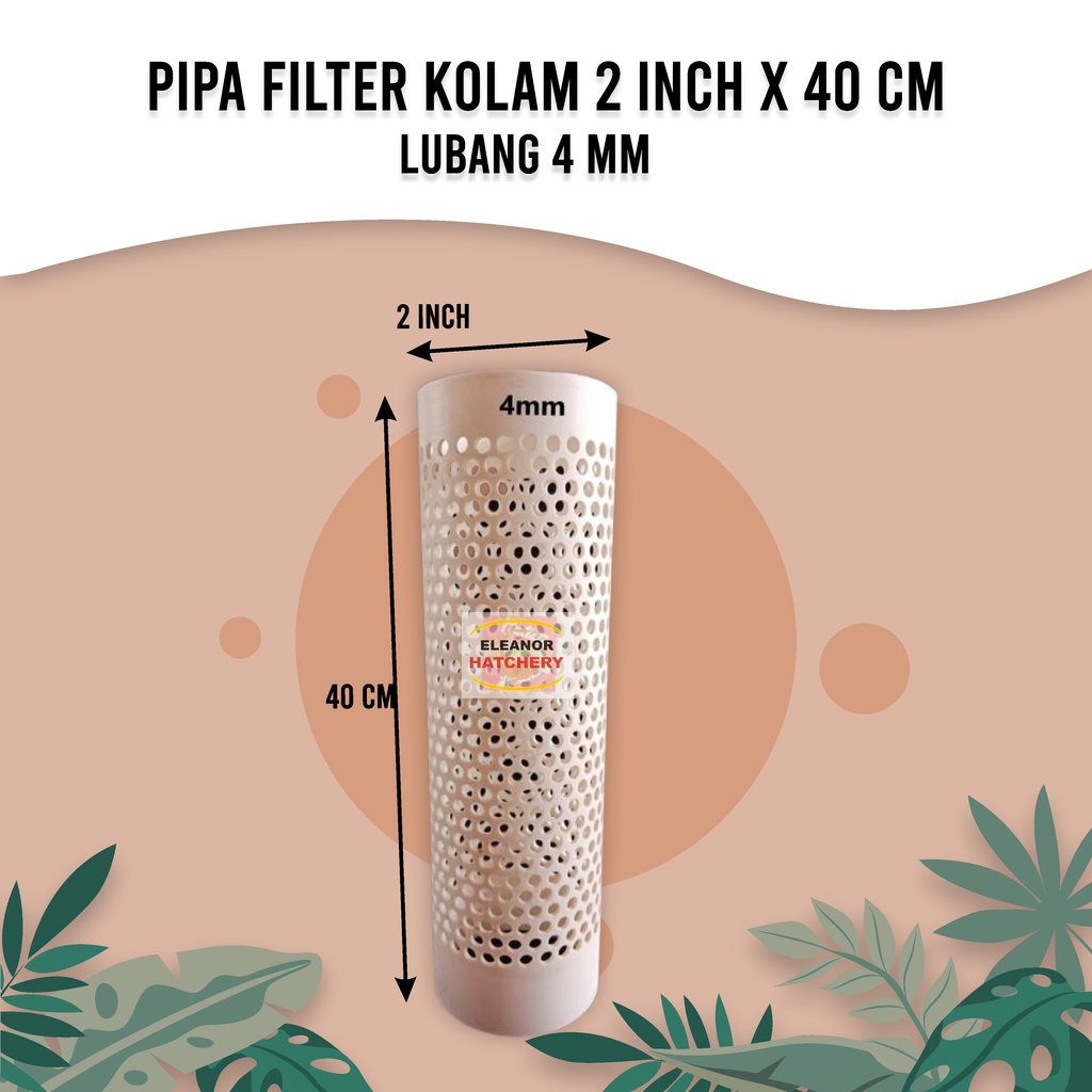Termurah Pipa Saringan Kolam Paralon 2 Inch Panjang 40Cm Lubang 4Mm