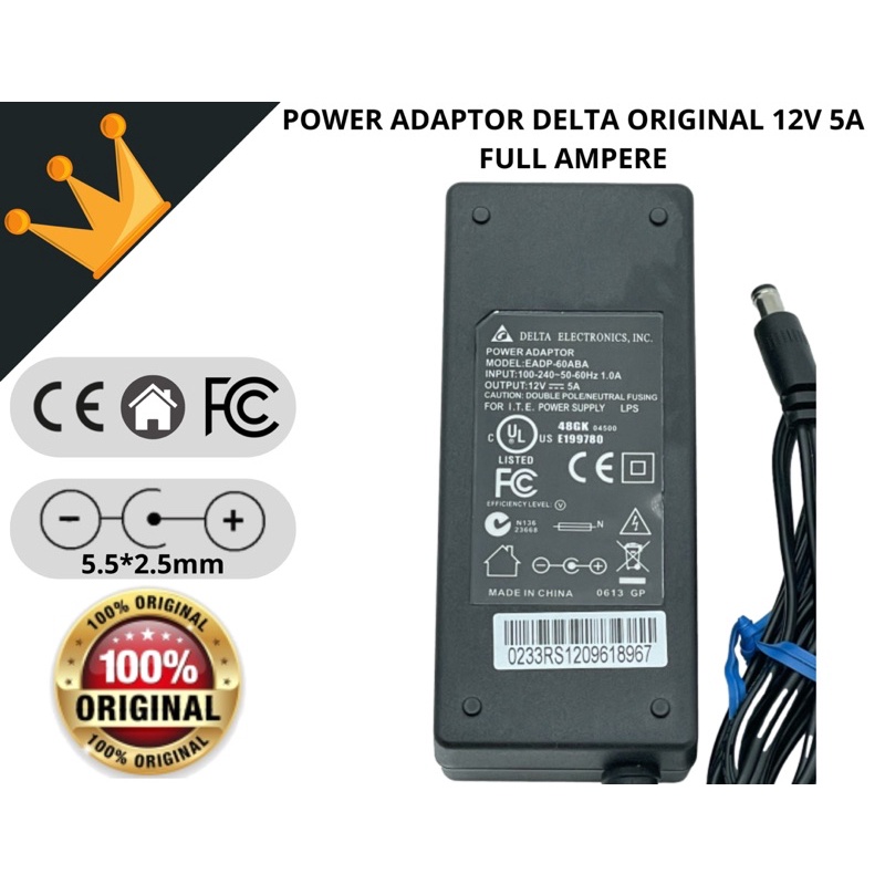 Power Adaptor DELTA original 12V 5A