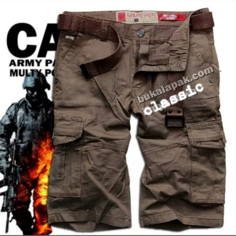 Celana pendek kargo PDL import