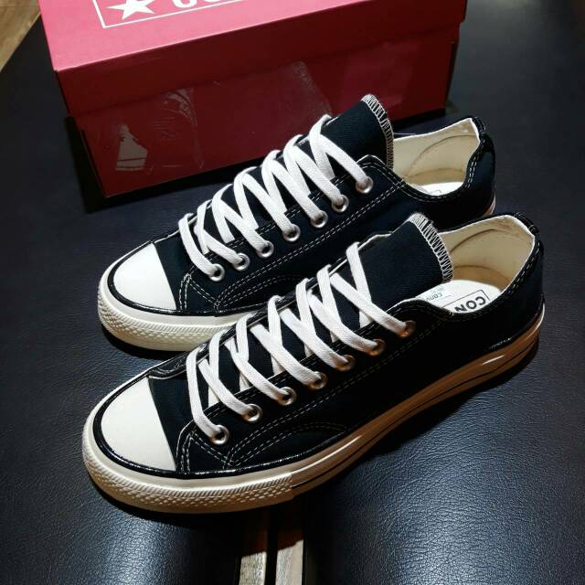 (BAYAR DI TEMPAT) CONVERSE 70s LOW BLACKWHITE PREMIUM BNIB MADE IN VIETNAM TERMURAH TERLARIS