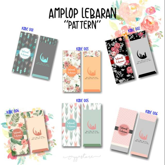 

[12 PCS] AMPLOP LEBARAN BESAR 'PATTERN'