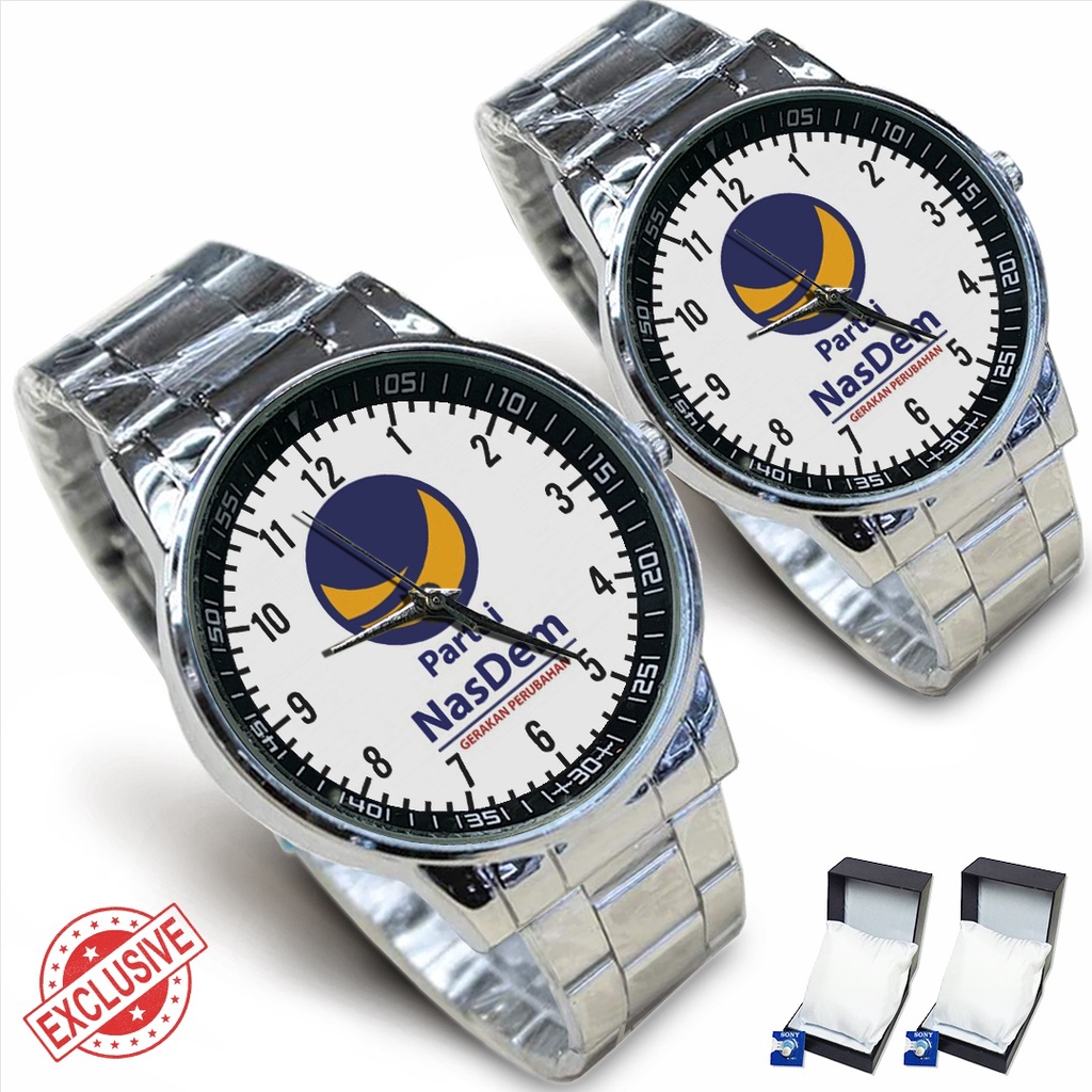 Jam Tangan Rantai Couple PARTAI NASDEM - 03 (Nice)