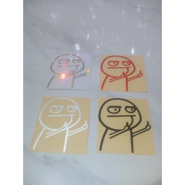 

sticker middle finger pucek sticker animasi lucu cutting