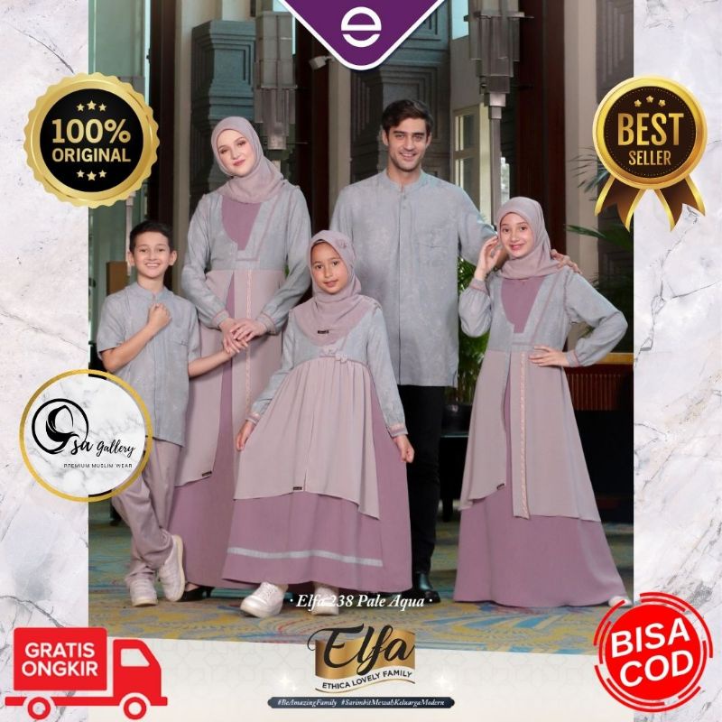 SARIMBIT ETHICA ELFA 238 PALE AQUA ( KAHFI 211 KAGUMI 244 KAGUMI KIDS 113 KAHFI KIDS 157)