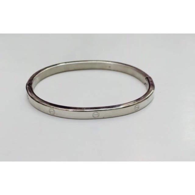 Titanium / gelang titanium / gelang model baut/ titanium silver