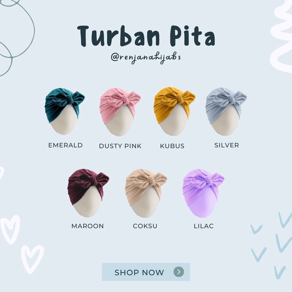 Turban  Pita - Turban Anak Bayi Lucu Perempuan Newborn