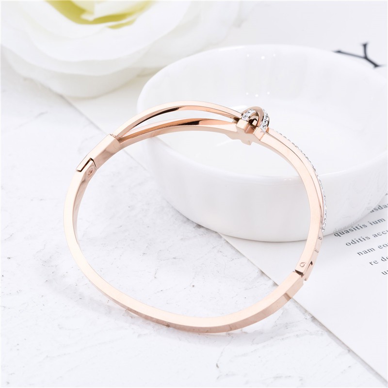 [NEW] Gelang Bracelet Wanita Titanium Korea Trend Masa Kini Cocok Hadiah Elegant GK081