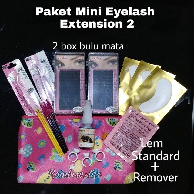 Paket Eyelash Extension / Paket Mini Eyelash Extension 2 / Paket Belajar Sambung Bulu Mata