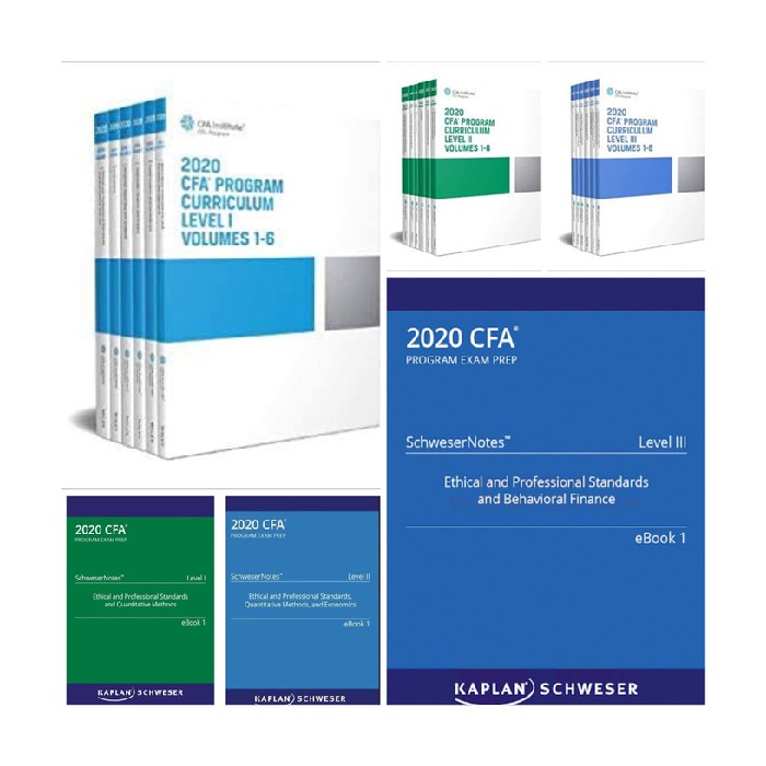 2020 Murah Buku 1 III Jual Program 2 3 II Institute Kaplan Paket I CFA Level