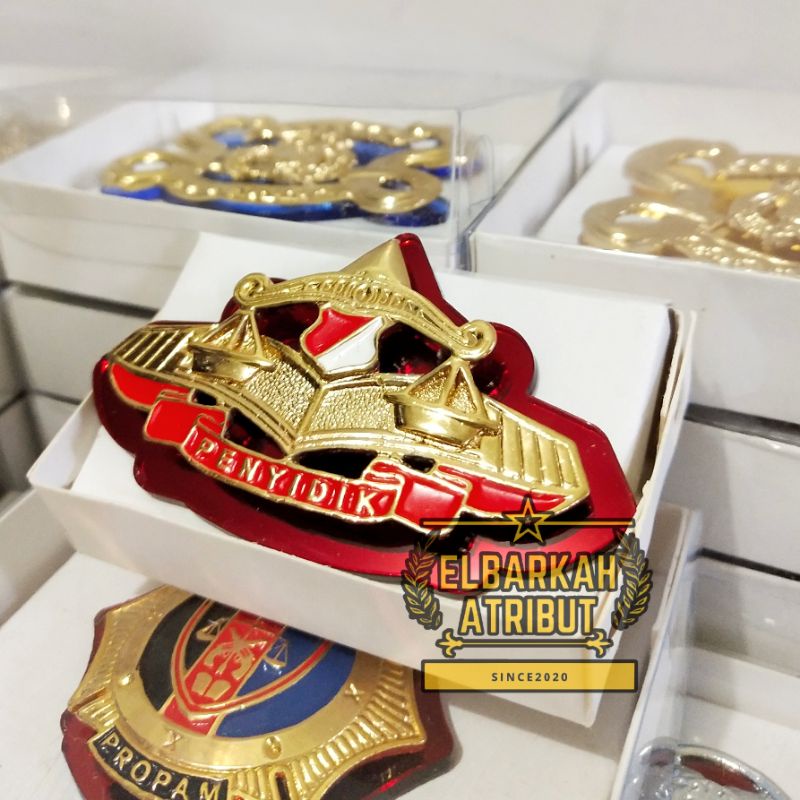 PIN PENYIDIK AKRILIK GOLD / PIN POLISI / ATRIBUT POLRI