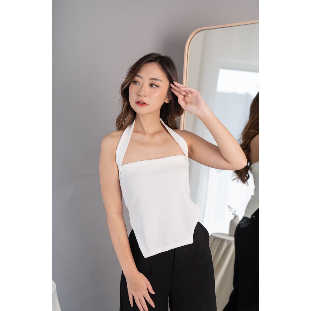 (COD) OH Fashion Heather Halter Neckline Top / Atasan Wanita #0458