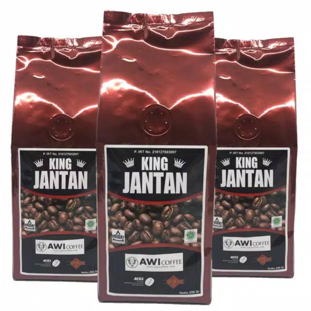 

KOPI KING JANTAN PEABERRY 250gr biji | COFFEE BEANS | ARABICA ROASTED COFFEE