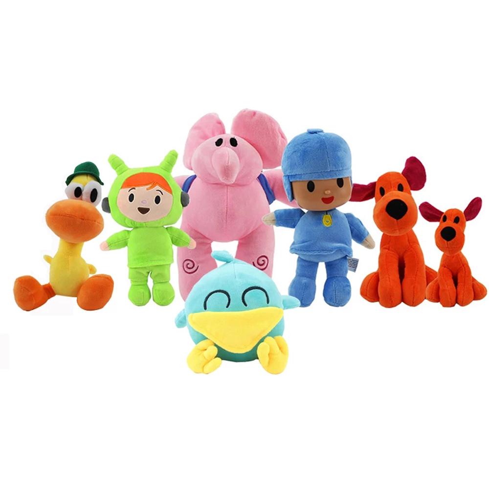 Nickolas1 Pocoyo Plush Stuffed 16-30cm Anak Elly Pato Loula Nina Gajah Bebek Mainan Hewan Mainan Mewah