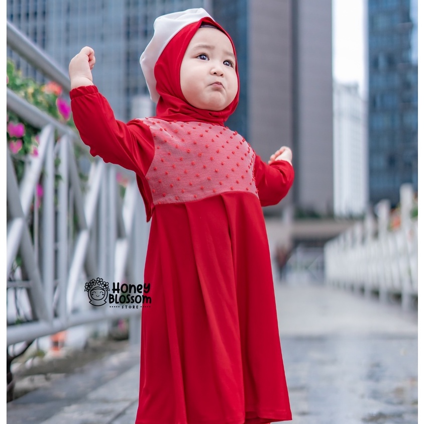 HONEYBLOSSOm gamis bayi polos daily / gamis bayi perempuan 6 12 bulan