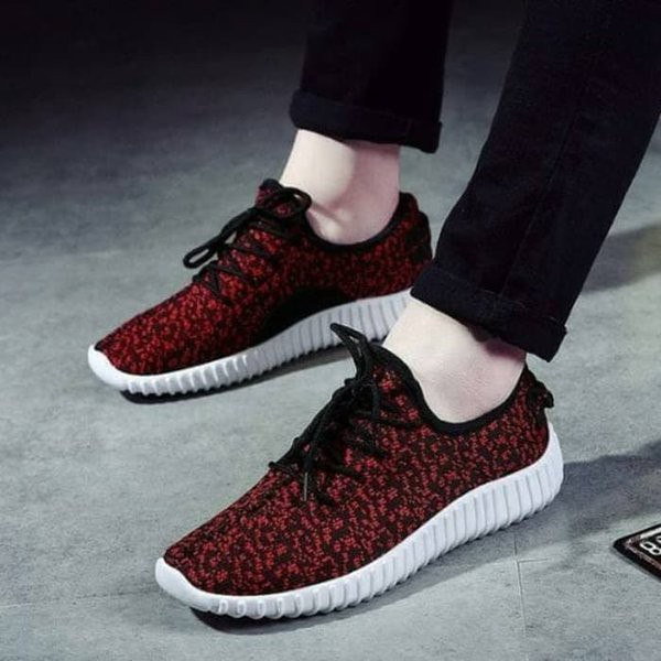 Termurah SEPATU ADIDAS YEEZY PRIA BINTIK MERAH