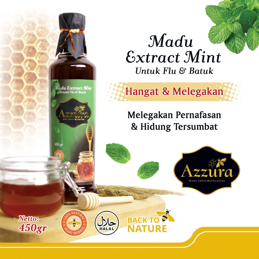 

Madu Extract Mint Untuk Flu Batuk Pilek (450gr)